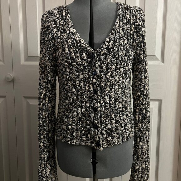 Moda International Marled Knit Button-Front Cardigan - Picture 3 of 7